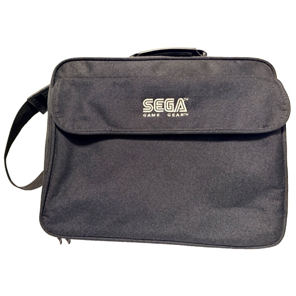 Vintage Sega Game Gear Carrying Case Travel Storage Bag Black Official OEM EUC